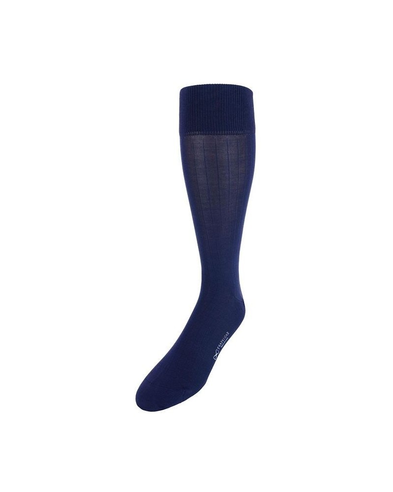 Jasper Mercerized Cotton Ribbed Mid-Calf Solid Color Socks PD05 $16.92 Socks