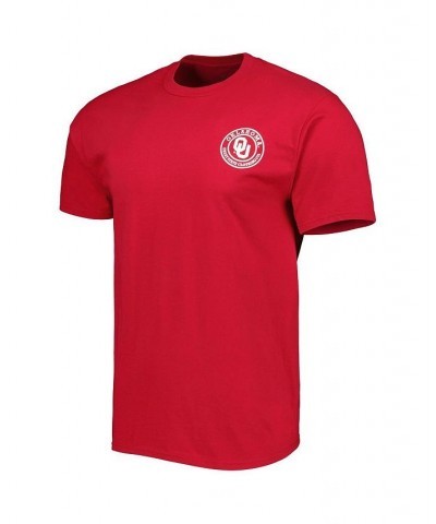 Men's Crimson Oklahoma Sooners Double Diamond Crest T-shirt $17.60 T-Shirts