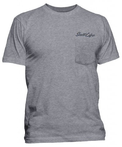 Men's Golden Hour Logo Graphic Pocket T-Shirt Gray $16.96 T-Shirts