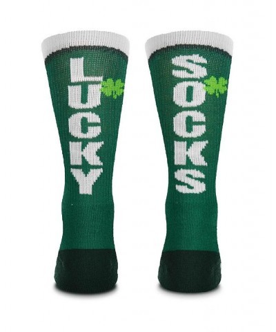 Men's New York Knicks Four Leaf St. Patrick's Day V-Curve Crew Socks $10.58 Socks