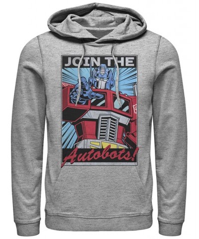 Men's Transformers Generations Join Autobots Fleece Hoodie Gray $27.06 Sweatshirt