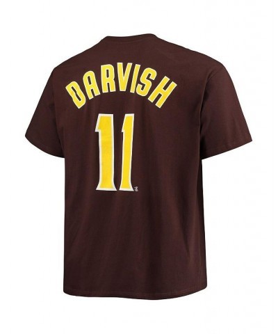 Men's Yu Darvish Brown San Diego Padres Big and Tall Name and Number T-shirt $20.70 T-Shirts