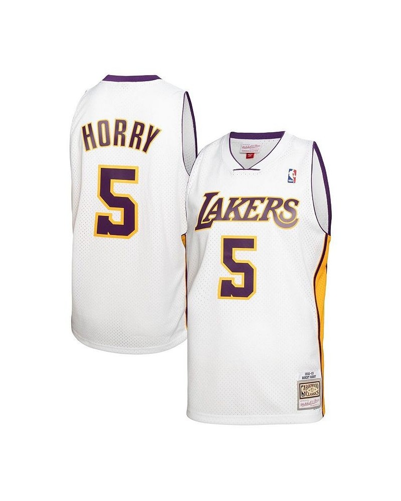 Men's Robert Horry White Los Angeles Lakers 2002-03 Hardwood Classics Swingman Jersey $55.50 Jersey