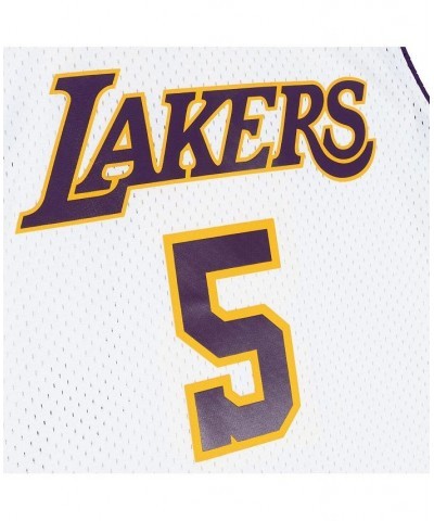 Men's Robert Horry White Los Angeles Lakers 2002-03 Hardwood Classics Swingman Jersey $55.50 Jersey