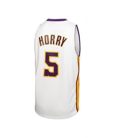 Men's Robert Horry White Los Angeles Lakers 2002-03 Hardwood Classics Swingman Jersey $55.50 Jersey