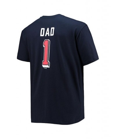 Men's Navy Atlanta Braves Big and Tall Father's Day 1 Dad T-shirt $25.49 T-Shirts