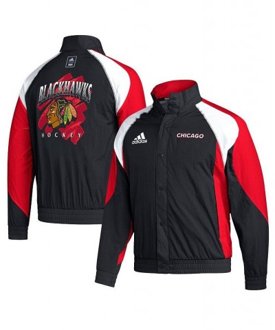 Men's Black Chicago Blackhawks Reverse Retro 2.0 Full-Snap Jacket $34.10 Jackets