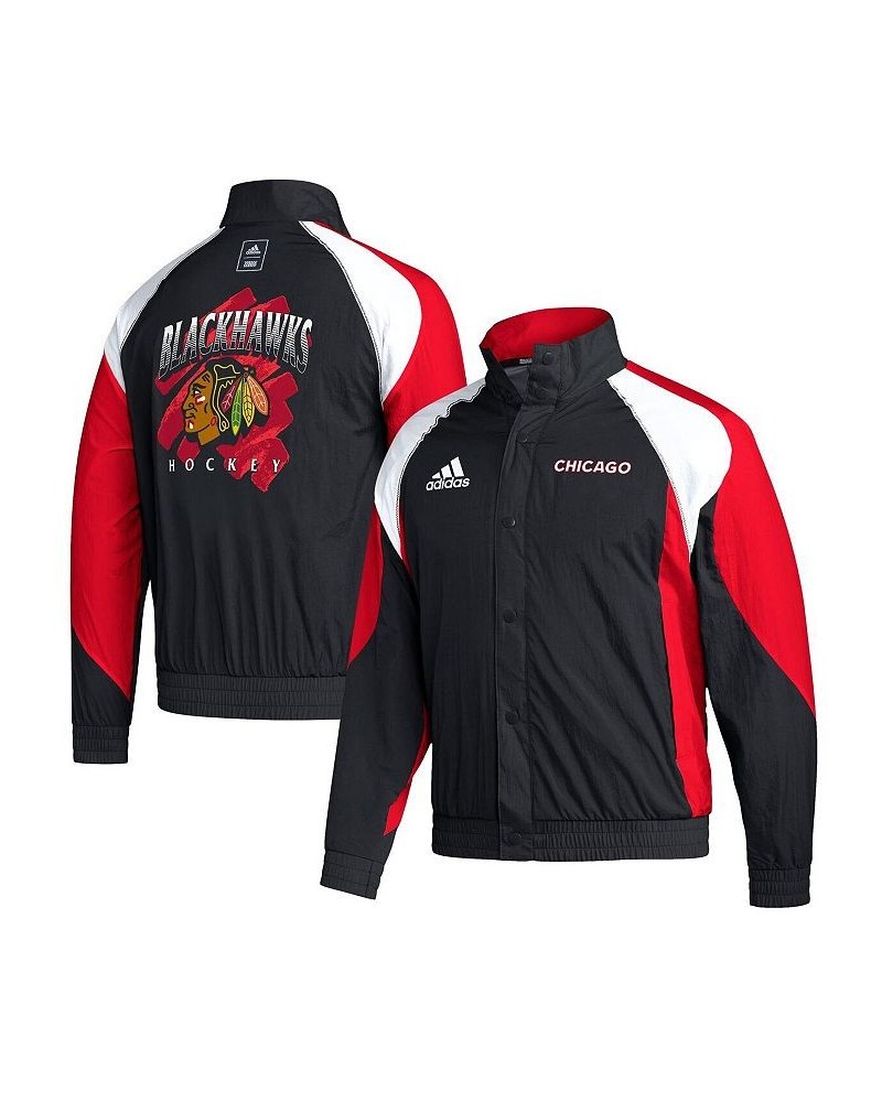 Men's Black Chicago Blackhawks Reverse Retro 2.0 Full-Snap Jacket $34.10 Jackets