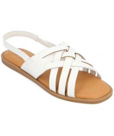 Women's Merrin Woven Sandals White $33.00 Shoes