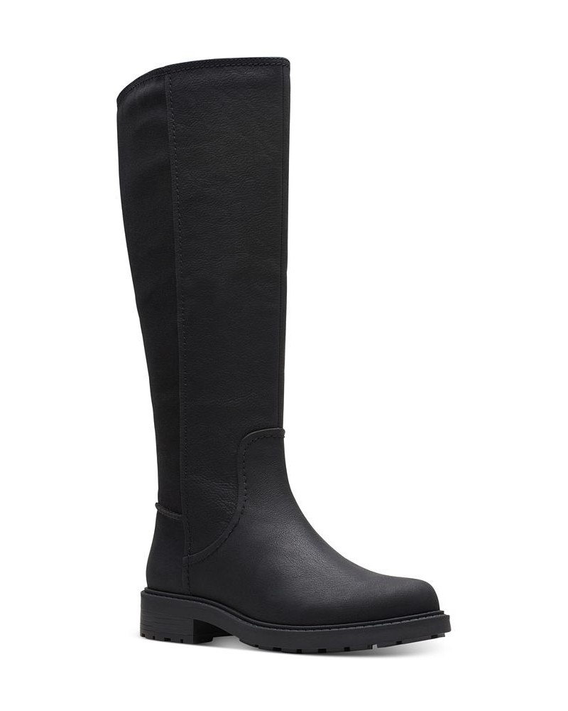 Opal Glow Riding Boots Black $39.97 Shoes