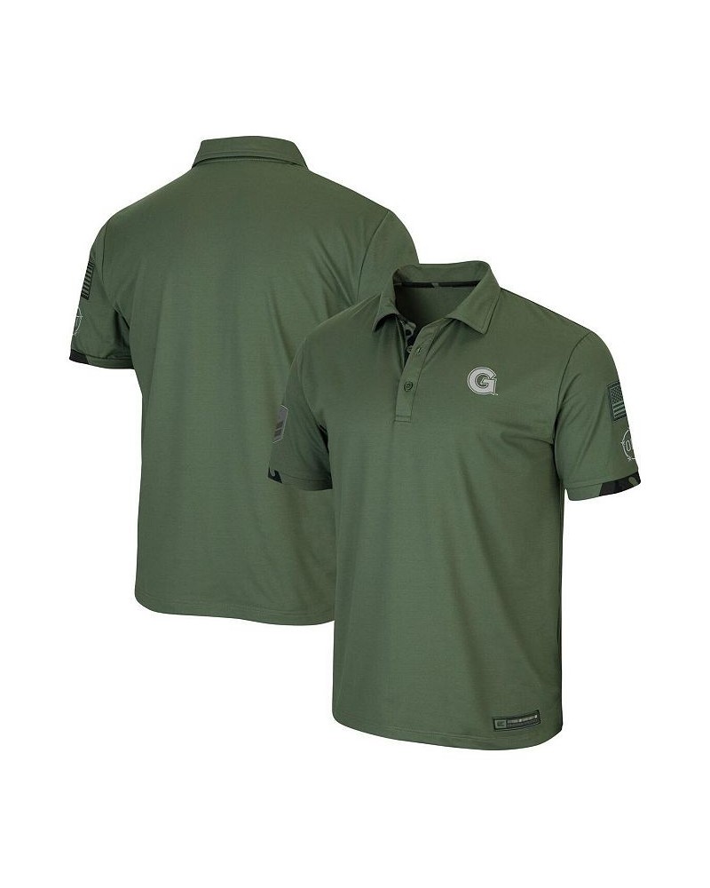 Men's Olive Georgetown Hoyas OHT Military-Inspired Appreciation Echo Polo Shirt $25.20 Polo Shirts