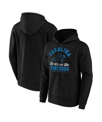 Men's NFL x Darius Rucker Collection by Black Carolina Panthers Slub Full-Zip Hoodie $31.68 Sweatshirt