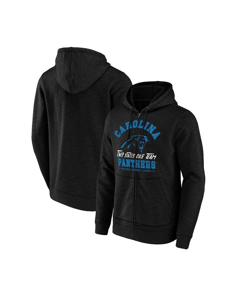 Men's NFL x Darius Rucker Collection by Black Carolina Panthers Slub Full-Zip Hoodie $31.68 Sweatshirt