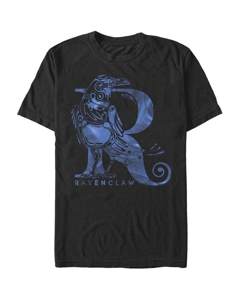 Men's Ravenclaw Short Sleeve Crew T-shirt Black $20.29 T-Shirts