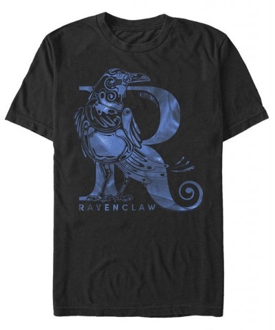 Men's Ravenclaw Short Sleeve Crew T-shirt Black $20.29 T-Shirts