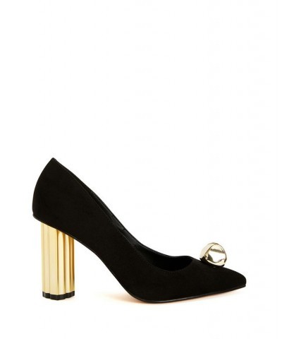 Women's The Dellilah Jingle Pointed Toe Pumps Black $40.46 Shoes