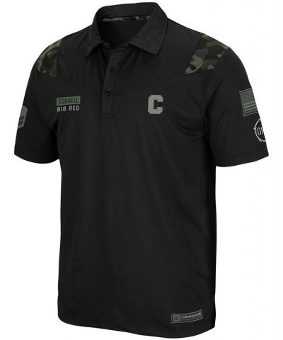 Men's Black Cornell Big Red OHT Military Inspired Appreciation Sierra Polo $34.19 Polo Shirts