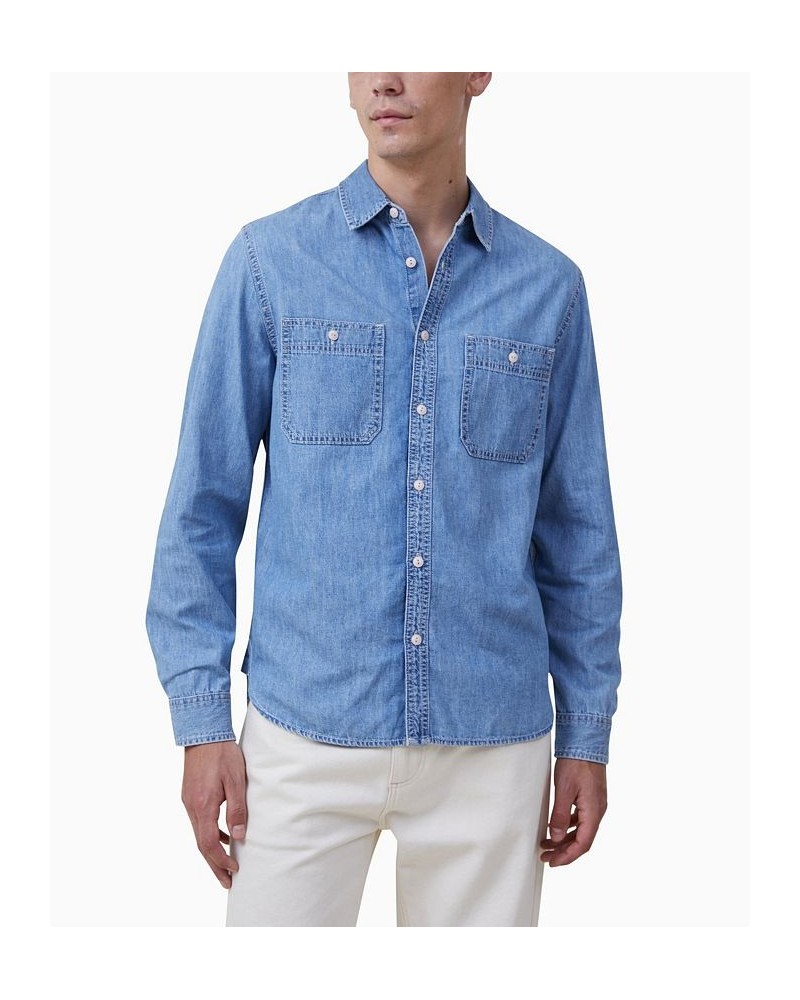 Men's Brooklyn Long Sleeves Shirt PD01 $35.00 Shirts