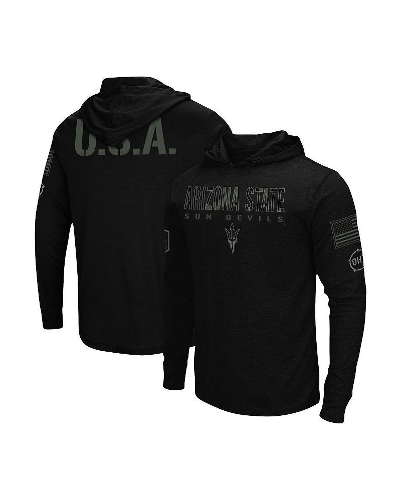 Men's Black Arizona State Sun Devils OHT Military-Inspired Appreciation Hoodie Long Sleeve T-shirt $19.35 T-Shirts