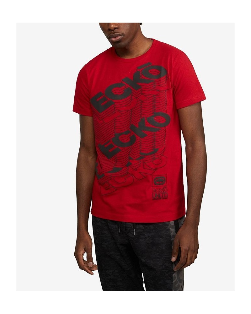 Men's Big and Tall Sitting On Stacks Graphic T-shirt Red $20.06 T-Shirts