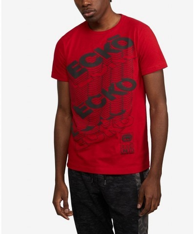 Men's Big and Tall Sitting On Stacks Graphic T-shirt Red $20.06 T-Shirts