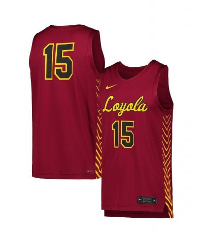 Men's 15 Maroon Loyola Chicago Ramblers Replica Basketball Jersey $38.70 Jersey