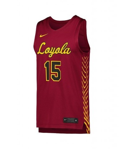 Men's 15 Maroon Loyola Chicago Ramblers Replica Basketball Jersey $38.70 Jersey