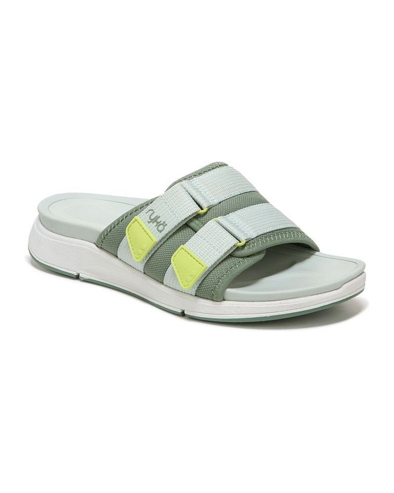 Women's Tribute Slide Sandals Green $43.20 Shoes