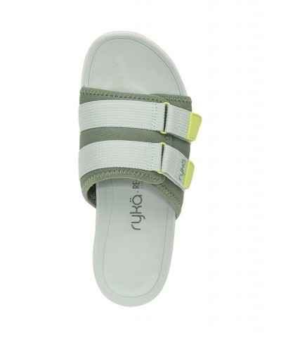 Women's Tribute Slide Sandals Green $43.20 Shoes