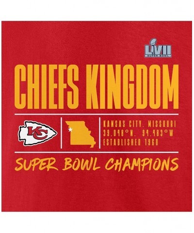 Men's Branded Red Kansas City Chiefs Super Bowl LVII Champions Big and Tall Slot Receiver T-shirt $21.50 T-Shirts