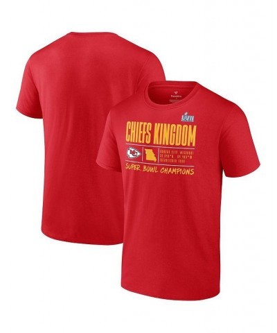 Men's Branded Red Kansas City Chiefs Super Bowl LVII Champions Big and Tall Slot Receiver T-shirt $21.50 T-Shirts