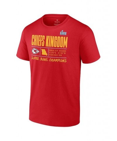 Men's Branded Red Kansas City Chiefs Super Bowl LVII Champions Big and Tall Slot Receiver T-shirt $21.50 T-Shirts