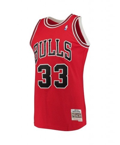 Men's Scottie Pippen Red Chicago Bulls Big and Tall Hardwood Classics Jersey $41.40 Jersey