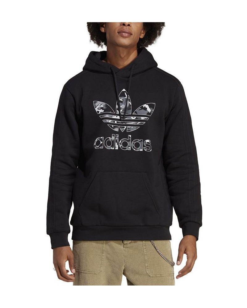 Men's Camo Logo Long-Sleeve Hoodie Black $37.80 Sweatshirt