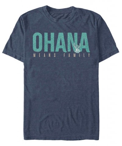 Men's Ohana Bold Short Sleeve T-Shirt Blue $14.35 T-Shirts