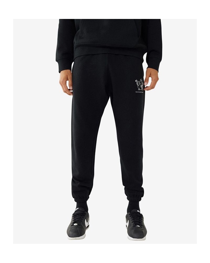 Men's Relaxed Elastic Drawstring Joggers Black $47.20 Pants