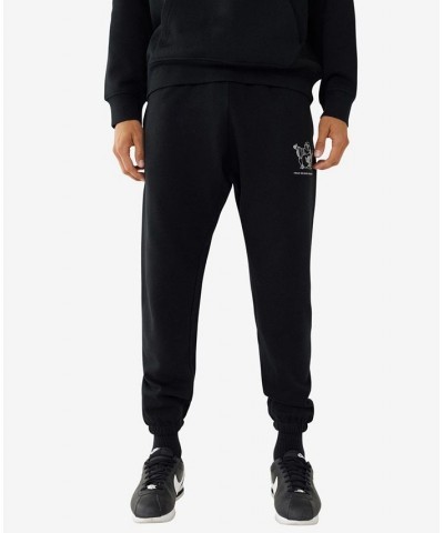 Men's Relaxed Elastic Drawstring Joggers Black $47.20 Pants