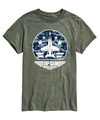 Men's Top Gun Maverick Plane T-shirt Green $17.15 T-Shirts