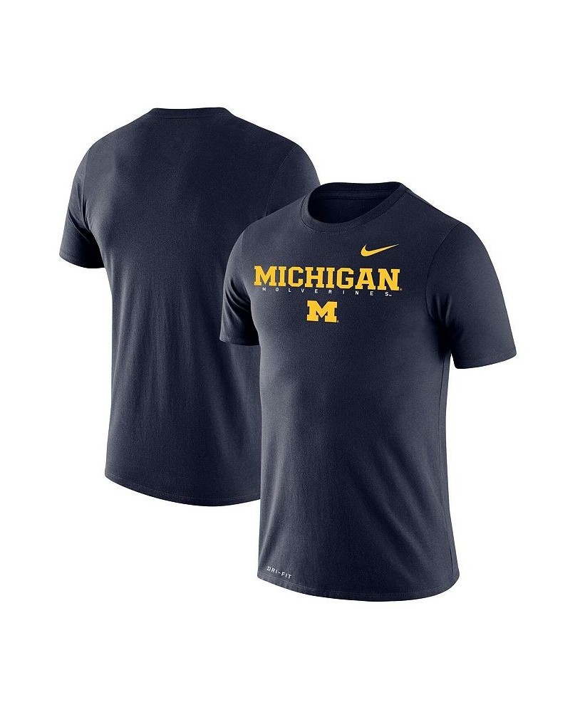 Men's Navy Michigan Wolverines Big and Tall Legend Facility Performance T-shirt $28.49 T-Shirts