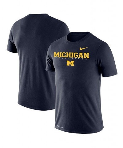 Men's Navy Michigan Wolverines Big and Tall Legend Facility Performance T-shirt $28.49 T-Shirts