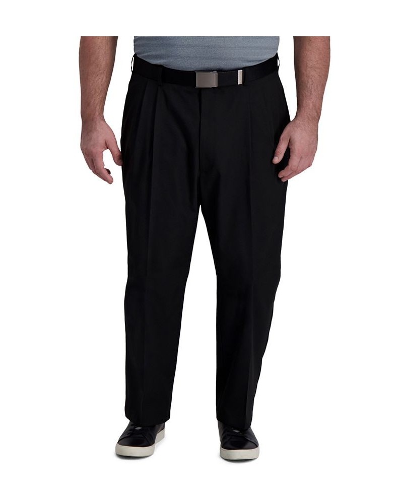 Big & Tall Cool Right Performance Flex Classic Fit Pleated Pant Black $23.10 Pants