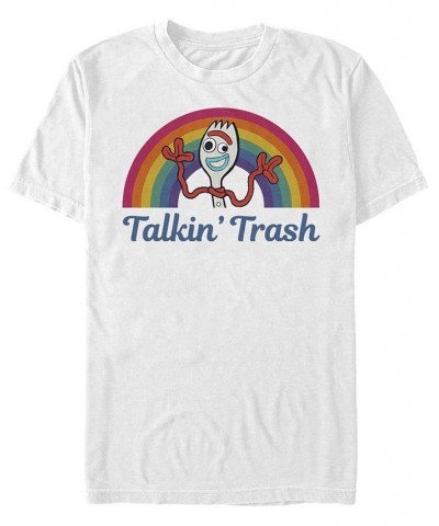 Men's Talkin Trash Short Sleeve Crew T-shirt White $18.89 T-Shirts