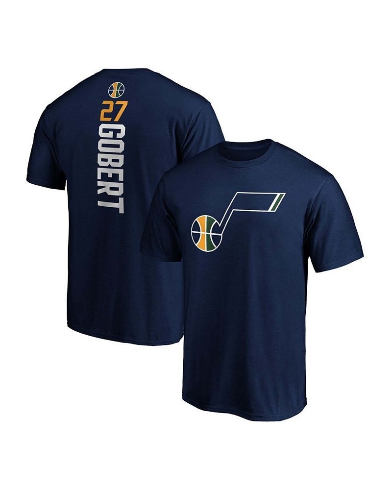 Men's Rudy Gobert Navy Utah Jazz Team Playmaker Name and Number T-shirt $16.66 T-Shirts