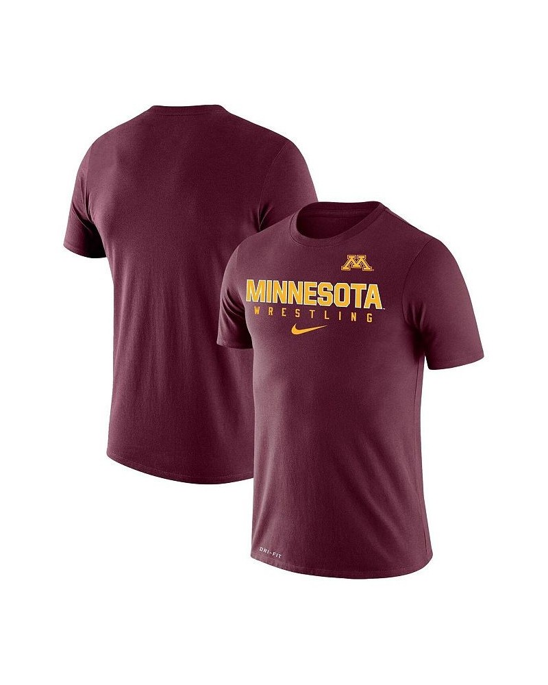 Men's Maroon Minnesota Golden Gophers Wrestling Legend Performance T-shirt $27.99 T-Shirts