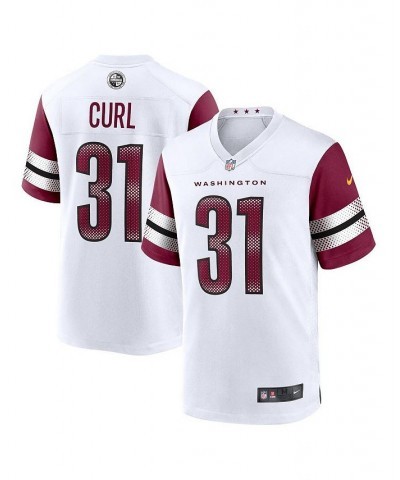 Men's Kamren Curl White Washington Commanders Game Jersey $47.08 Jersey