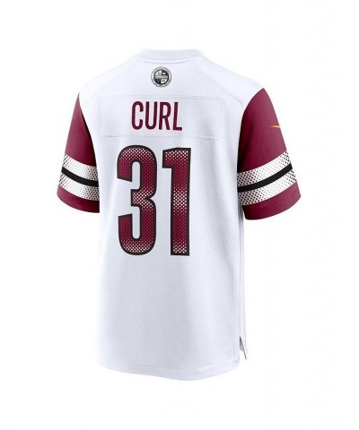 Men's Kamren Curl White Washington Commanders Game Jersey $47.08 Jersey