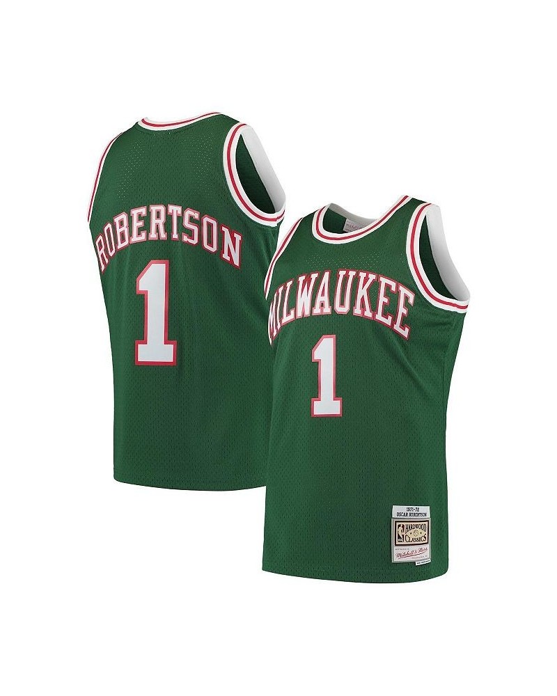 Men's Oscar Robertson Green Milwaukee Bucks Hardwood Classics 1971-72 Swingman Jersey $55.10 Jersey