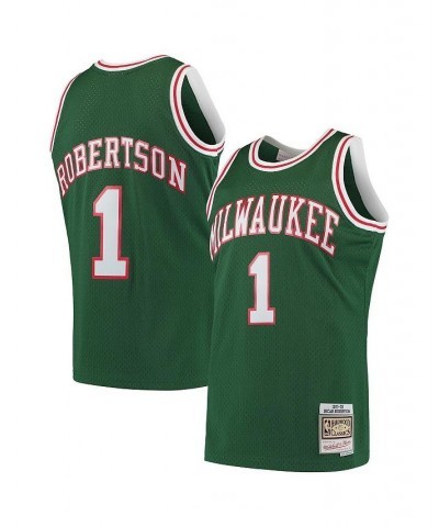 Men's Oscar Robertson Green Milwaukee Bucks Hardwood Classics 1971-72 Swingman Jersey $55.10 Jersey