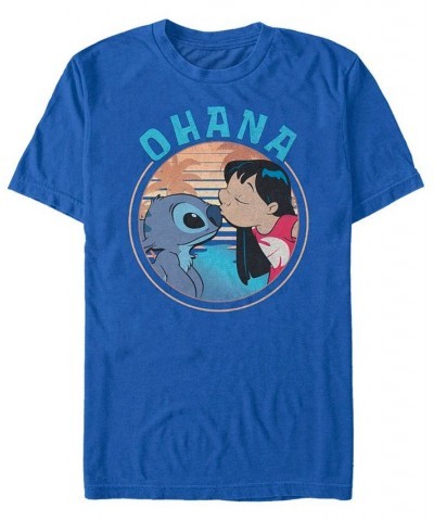 Men's Lilo Stitch Ohana Short Sleeve T-Shirt Navy $15.40 T-Shirts