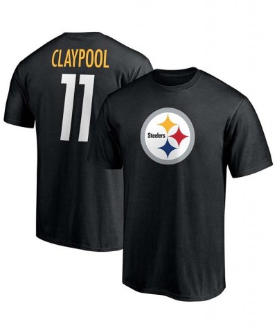 Men's Chase Claypool Black Pittsburgh Steelers Player Icon Name and Number T-shirt $17.33 T-Shirts